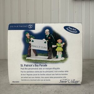 Department 56 Snow Village St. Patrick's Day Parade Accessory 55207 St. Paddy’s
